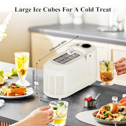 Fabricadora de cubos de hielo de encimera mini 8 cubos en 10 min miniatura 7