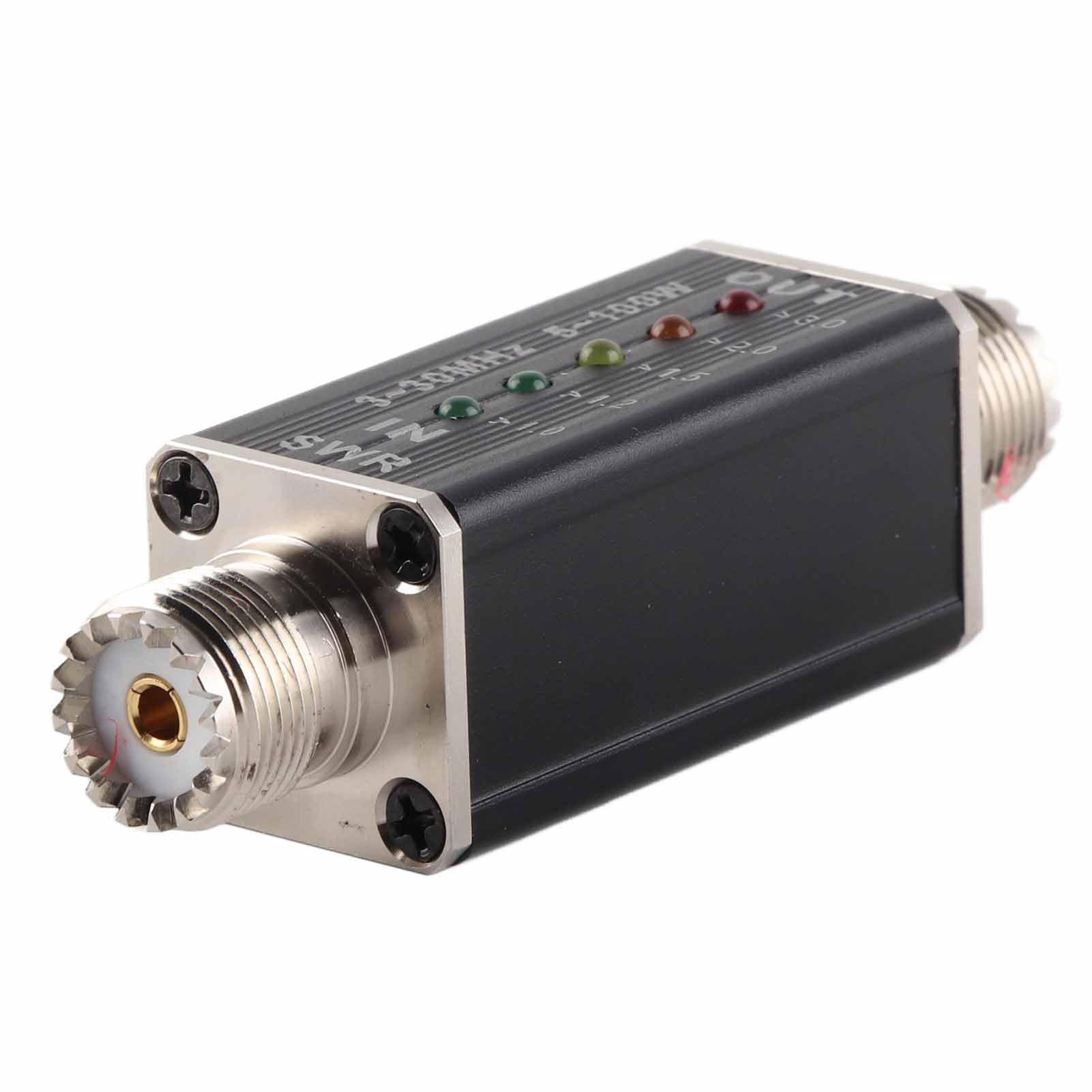Misuratore SWR Mini per Antenna Radio VHF UHF con Indicatore LED Senza Batteria per Radioamatori e Stazioni Ricetrasmittenti