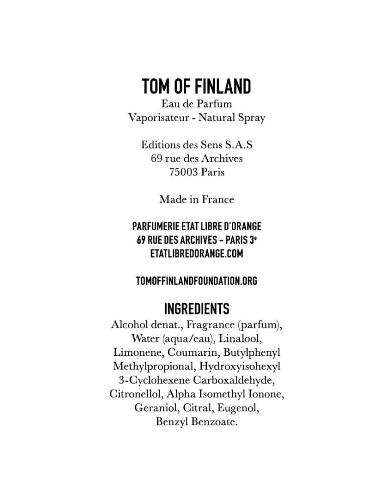 Etat libre d’laranja Tom da Finlândia Eau de Parfum spray, 3,4 fl oz em promoção! Veja a oferta e mais achadinhos de Eau de Parfum 3 Hoje é o melhor dia para comprar Etat libre d’laranja Tom da Finlândia Eau de Parfum spray, 3,4 fl oz com aquele preço maroto! Promoção! Aproveite a oferta! 3