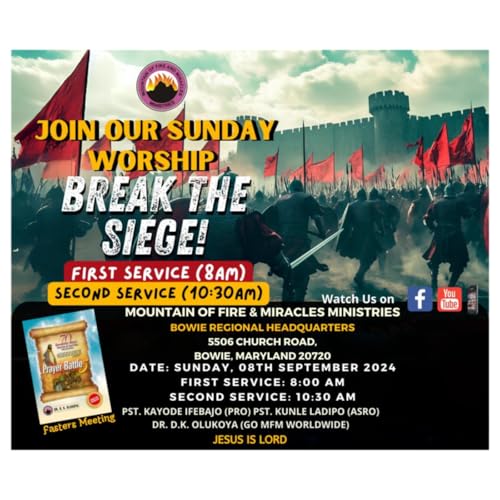 Couverture de SUNDAY SECOND WORSHIP SERVICE - BREAK THE SIEGE! (2) 09--8-24