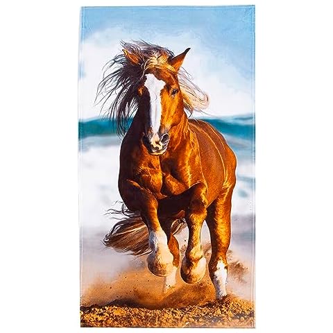 Northwest Running Horse Beach Towel Cover