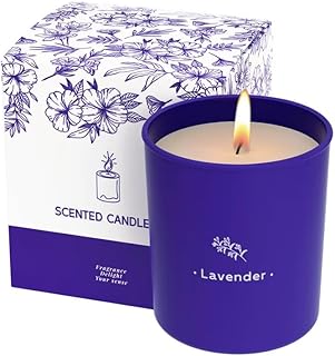 Lavender Candles for Home Scented, 8 oz Scented Candles Pres