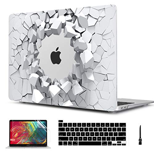 CiSoo MacBook Pro 16 inch Case 2019 Release A2141 Model with Keyboard Cover and Screen Protector, Plastic Clear Hard Shell Cover for New MacBook Pro 16'' with Touch Bar and Touch ID - Block