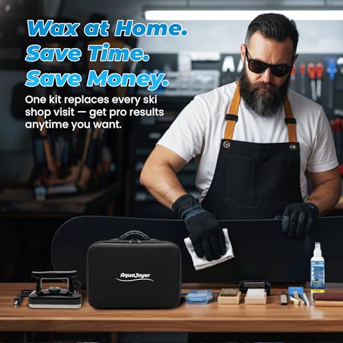 Professional-Ski-Snowboard-Wax-Kit-All-in-One-Basic-Waxing-Tuning-Set-with-Adjustable-Wax-Iron-All-Temperature-Wax-Edge-Tuner-Base-Cleaner-Brush-Scraper-P-tex-Tuning-Stone-Storage-Bag Professional Ski & Snowboard Wax Kit - All-in-One Basic Waxing & Tuning Set with Adjustable Wax Iron, All Temperature Wax, Edge Tuner, Base Cleaner, Brush, Scraper, P-tex, Tuning Stone & Storage Bag - Image 7