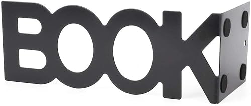 Miniatura 6 de 2 soportes de metal para libros, películas, CDs, escuela y decoración del hogar (8.189 in)