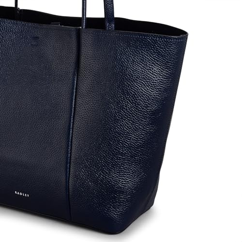 Image of RADLEY London Henrietta Place Women's Large Leather Open Top Tote Bag, Ink