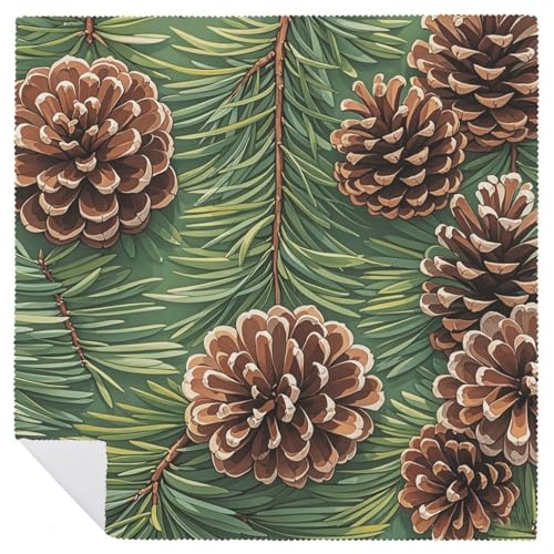 Servilletas de tela Pine Cone Border 4 unidades miniatura 6