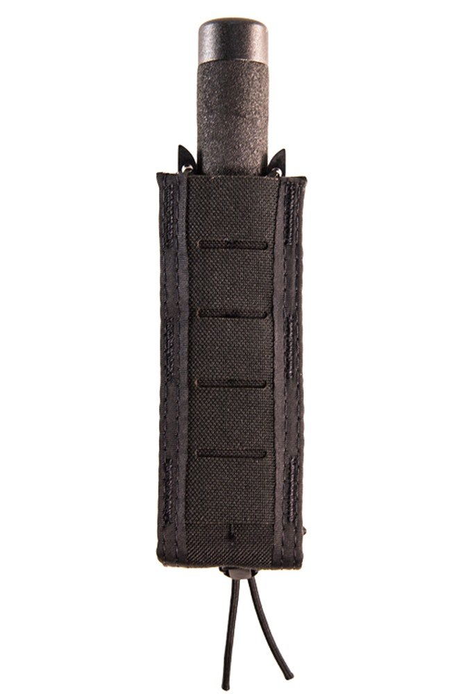 High Speed Gear - Duty Extended Pistol/Baton Taco Pouch – Sleek, Hidden Bungee Design – MOLLE & Belt Mount – Made in USA