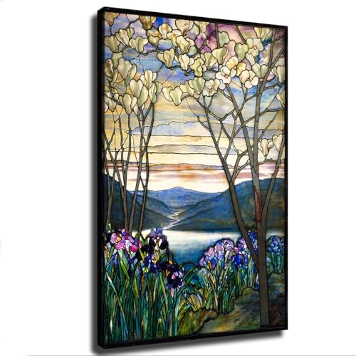 LìììY Louis Comfort Tiffanyàà Magnolias And Irises 1905 Canvas HD