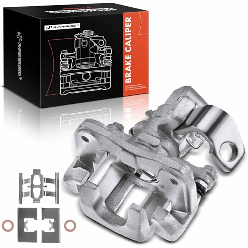 A-Premium Rear Right Disc Brake Caliper Assembly with Bracket Compatible with Honda and Acura Models - Civic 2006-2015, ILX 2013-2018, CSX 2006-2011