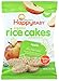 Happy Baby Organics Baby Food Rice Cakes Apple, 1.4 Ounce Bag Puffed Brown Rice Crackers, Baby Snacks or Toddler Snacks, No Added Colors, Encourages Tactility and Self-Feeding