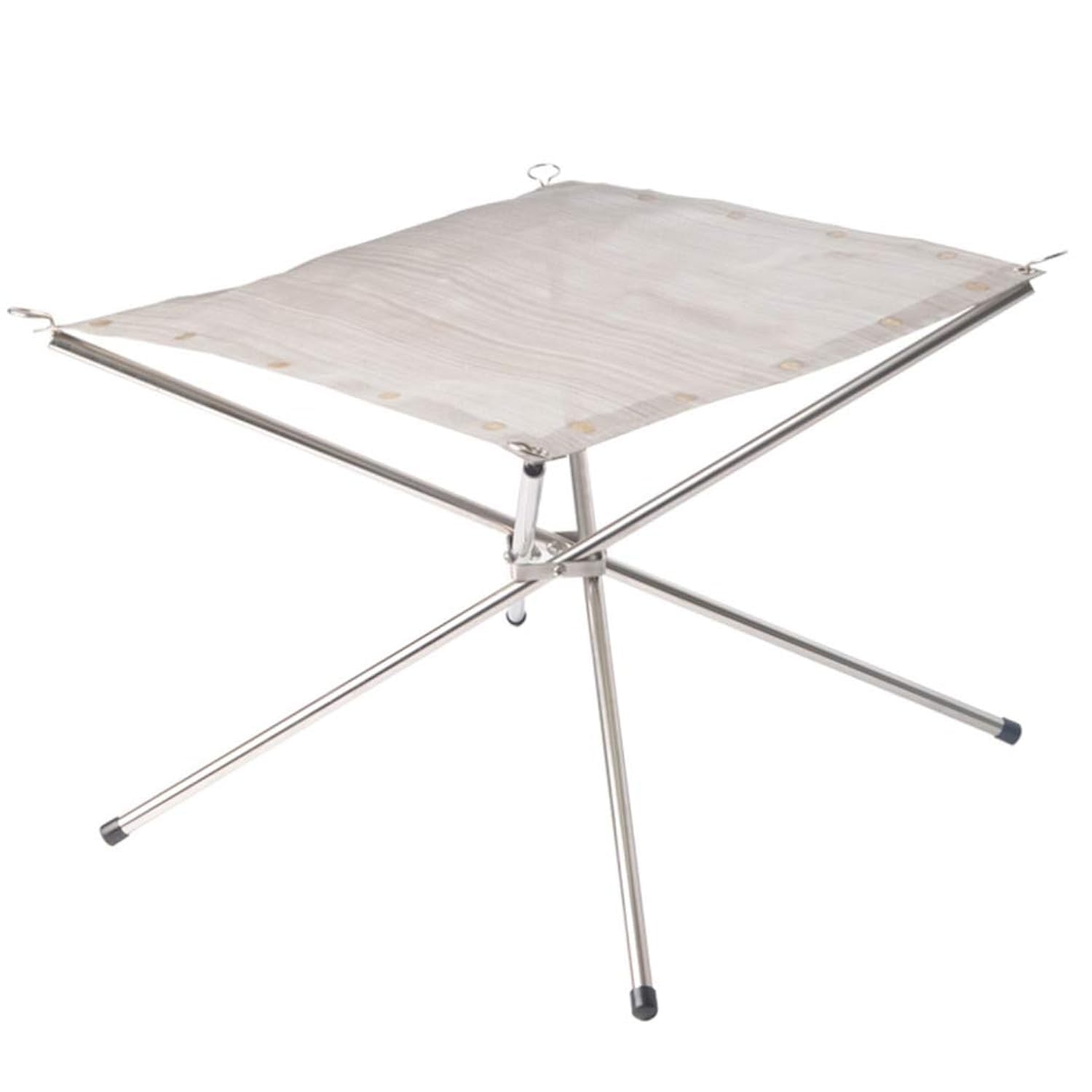 GARNECK Outdoor Camping Fire Pit Portable Foldable Stainless Steel Mesh Collapsible Fire Pit Outdoor Fireplace Campfire for Camping Backyard Beach Wood Burning