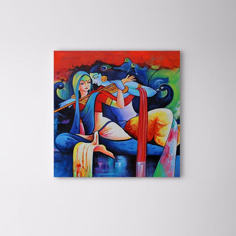 bpaLove The Indian Way Canvas Wall Art Painting Wallart Canvas - 80 X 80 Cm