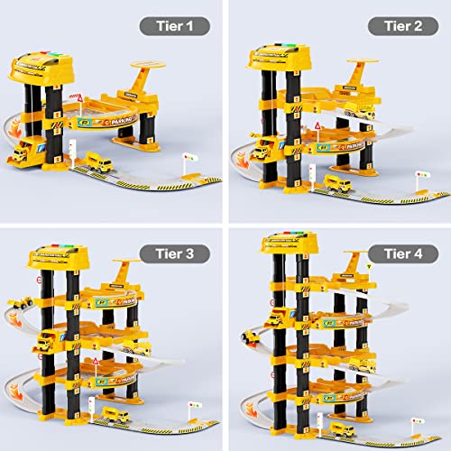 UNIH City Ultimate Garage Playset, Car Garage Toys for Boys with