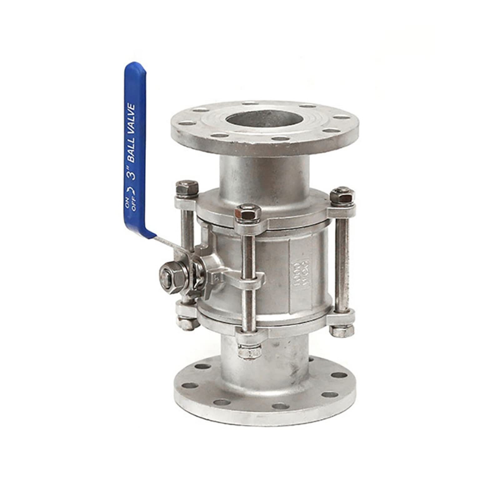 3" Manual Flange Ball Valve 304 Stainless Steel 1.6Mpa Flanged Valve