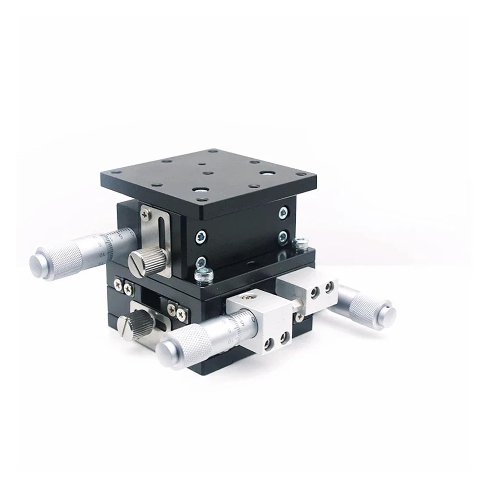IGNVXMGKP 40x40mm Trimming Station Manual Displacement Platform, XYZ Axis Linear Stage Sliding Table