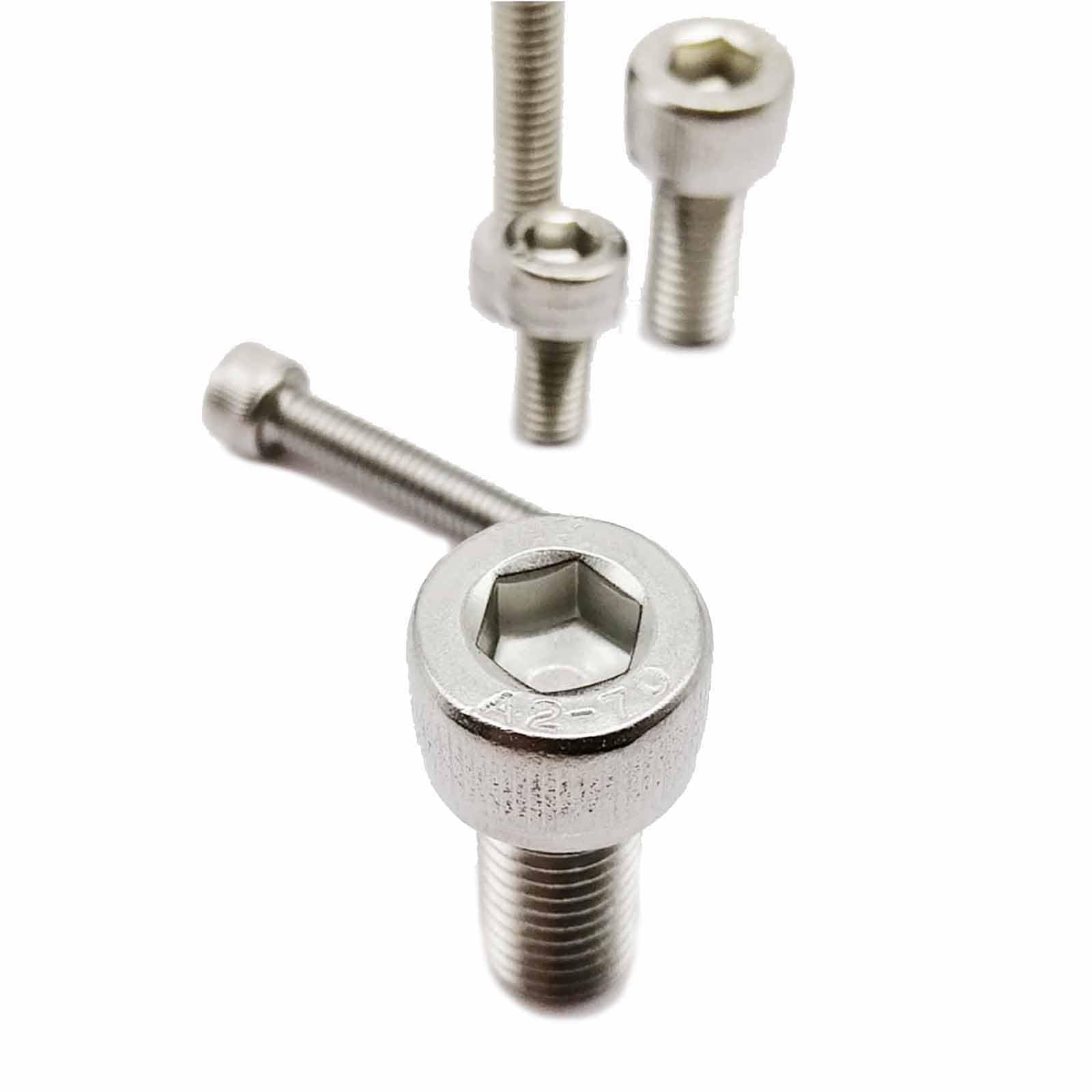 Tornillo autorroscante 5/10/50 piezas M1.4 M1.6 M2 M2.5 M3 M4 M5 M6 M8 A2-70 304 de acero inoxidable Allen hexagonal cabeza hexagonal tornillo cubierta (80 mm, M6 10 piezas)