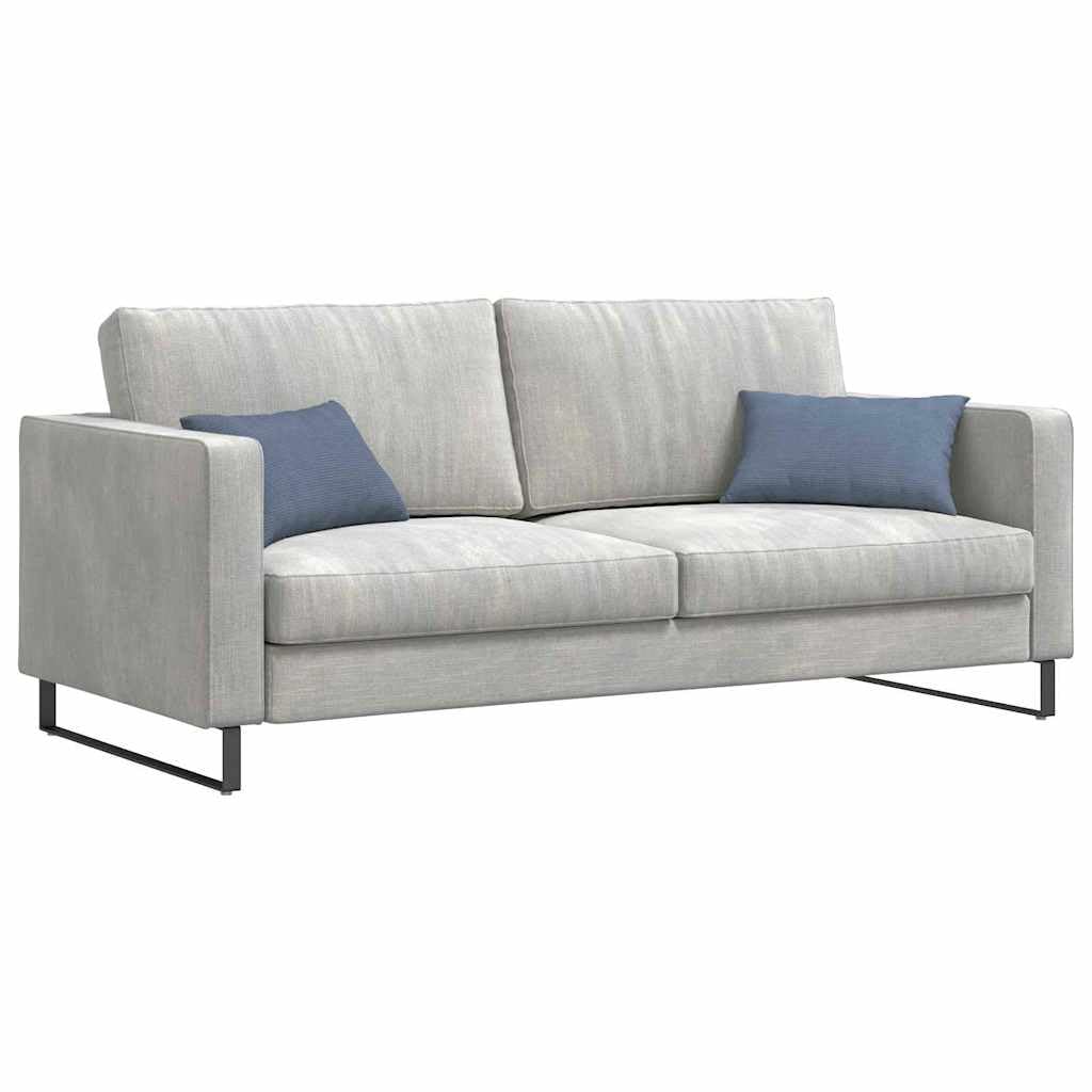 Cuscini da divano 2 pezzi blu 50 x 30 cm tessuto in cords morbido sfoderabile imbottitura in fibra poliestere per soggiorno ufficio interno comfort ergonomico