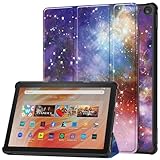 Fire HD 10 2023 ケース 柄物 Fire HD 10 第13世代 10.1インチ カバー 花柄 絵文字 イラスト 薄型 耐衝撃 スタンド機能付き 保護ケース オートスリープ (銀河)