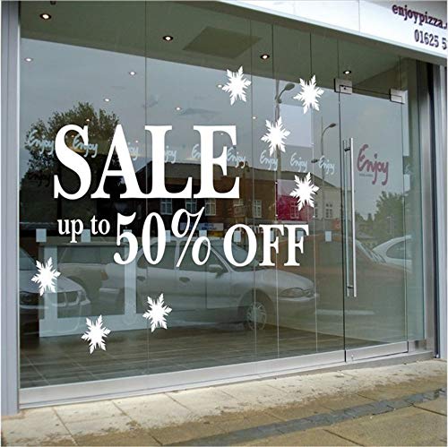 Retail Store Sign Sale Window Wall Sticker Store Signs Window Removable Waterproof Wall Perfect Quality Poster 56X67Cm Wall Sticker