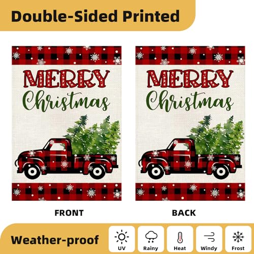Diakopes GF005 Seasonal Garden Flags For Outside, 12X18 Double Sided Yard Flags Outdoor Holiday Decor Set Of 12 Small Burlap Welcome Garden Flags thumb #1