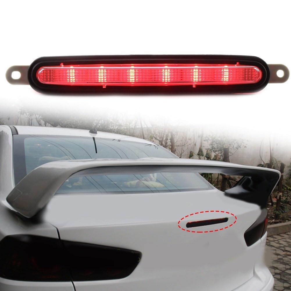 IITA Luce Stop per Auto Terza Luce Freno Posteriore A LED per Mitsubishi per Lancer per 2008-2016 3a Luce di Arresto Montata in Posizione Alta Centro Alto Lampada Stop (Colore : Rosso)