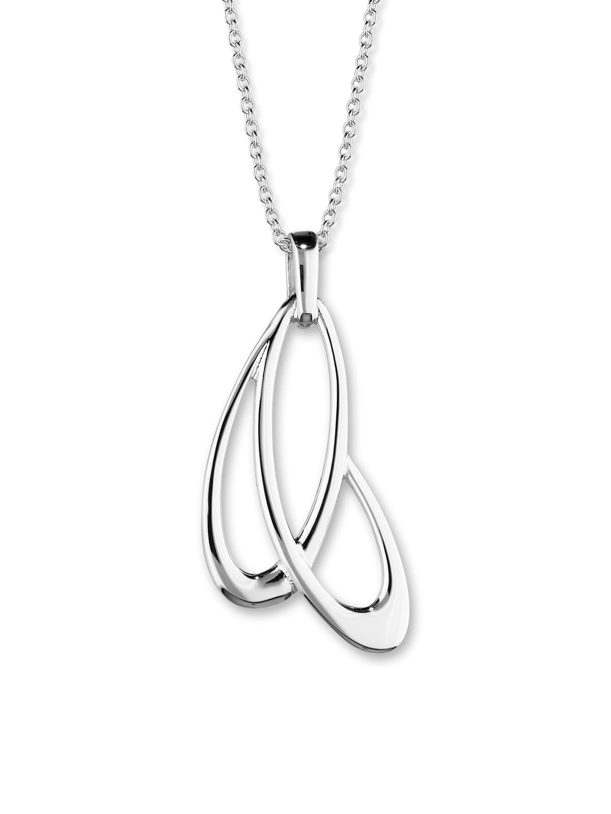 ORTAK 925 Sterling Silver Handmade Pendant Necklace | Line Art Inspired Design | High Polished | Scottish Fine Jewellery | Made In Orkney Islands, Scotland