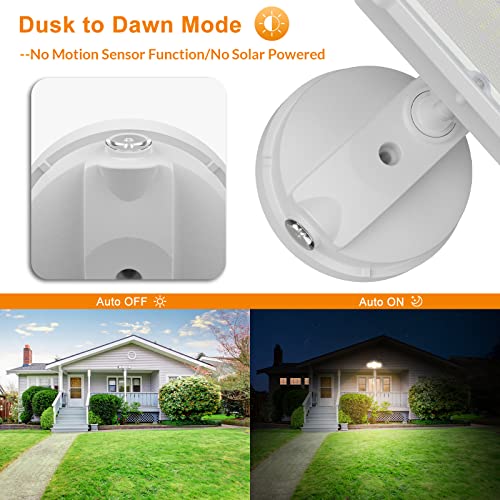 Lepower 3500Lm Dusk To Dawn Flood Light Outdoor,35W Led Flood Light, Outdoor Security Lights With Photocell, 3200K, Ip65 Waterproof, 3 Head, Exterior Flood Lights For Garden, Garage, House, Backyard #TOP1