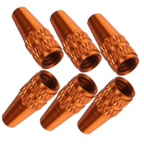 Cubiertas de válvula francesa DECHOUS, 6 piezas, color naranja miniatura 1
