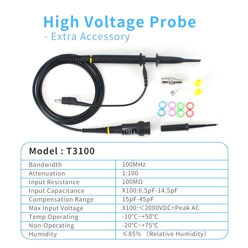 Image of OWON Oscilloscope, 2CH 100MHz Bandwidth Desktop Digital Oscilloscope SDS210