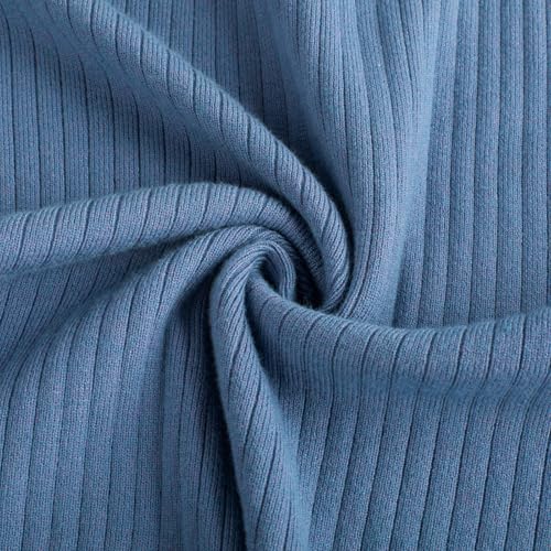 Image of GRACE KARIN Women's Ribbed Knit Bodycon Sweater Dress Button Long Sleeve V Neck Elegant Midi Pullover Dresses