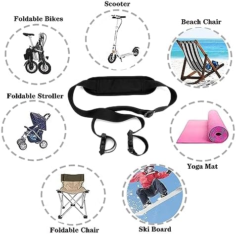 MOPHOEXII 2 Pack Kick Scooter Shoulder Strap,Adjustable Kick Scooter Straps and Extra-Thick Anti-Slip Shoulder, Carrying Strap for Beach Chair, Balance Bikes,Kids Bike,Foldable Bikes,Ski Board 3 51lW1jyLLmL. AC
