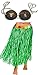 Adult Size Green GRASS HULA Skirt with COCONUT BRA - 34