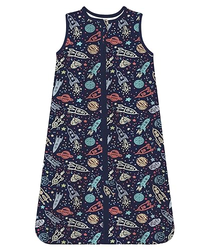 Image of TotAha Space Toddler Sleep Sack 2T-3T-4T,0.5 TOG Lightweight, Stretchy, Silky Sleep Bag, Buttery Soft Wearable Blanket Baby Sleeping Sacks With 2-way Safe Zipper