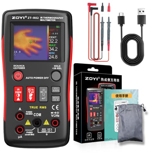 ZOYI R02 2-in-1 Thermal Imaging Camera with Multimeter, 96X96 IR ...