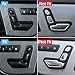 NXDJJEIK Car Fit for Seat Adjustment Switch Button Headrest Button Fit for Benz C GLK E Class W204 C204 X204 GLK204 W212 W207 W166 Seat Adjust Button Switch(Black R)