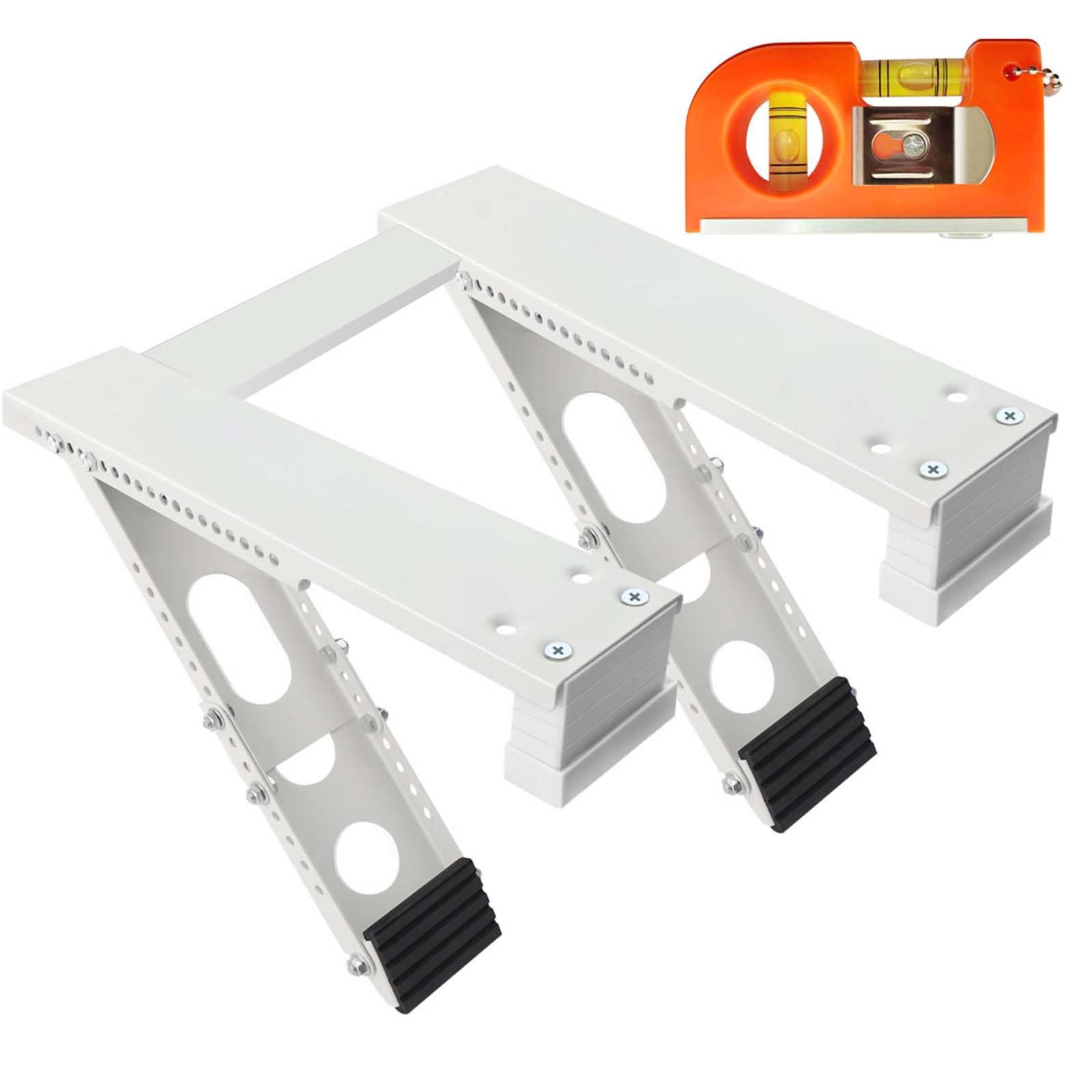 Little World Window AC Bracket, Air Conditioner Support Bracket - Heavy Duty Air Conditioner Bracket for Window with 2 Arms, Support Up to 220lbs Easy Installation Window Air Conditioner Bracket