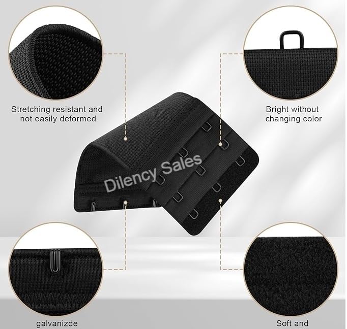 Image of Dilency Sales Adjustable Transparent Silicone Bra Straps For Womens /Girls (Free Size)