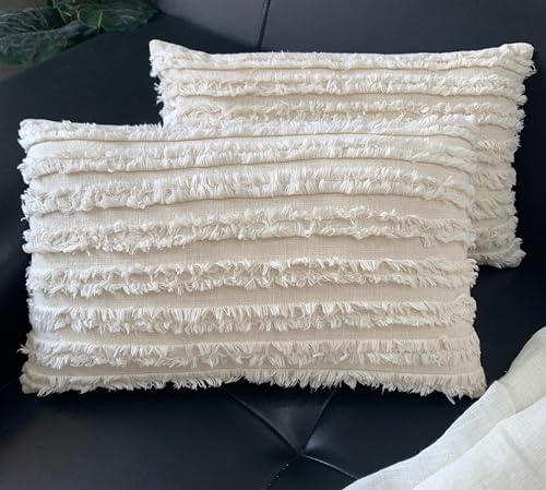 Image of mosey 12x24 Cushion Covers Set of 2 | 100% Cotton Rectangle Cushion Covers for Sofa, Bed | Boho Rectangular Shape Cushion Covers 12 inch x 24 inch for Home decor