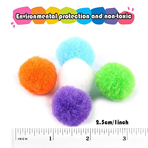 Yoothink Pompoms For Crafts,200Pcs 1Inch Pom Poms For Crafts,Pompoms For Diy Creative Crafts Decorations #TOP3