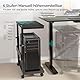 EUREKA ERGONOMIC Höhenverstellbarer Computer Tower Ständer, ATX-Gehäuse CPU Halter PC Ständer, unter Schreibtisch Drucker Cart mit Rollen und Maus Pad, Schwarz