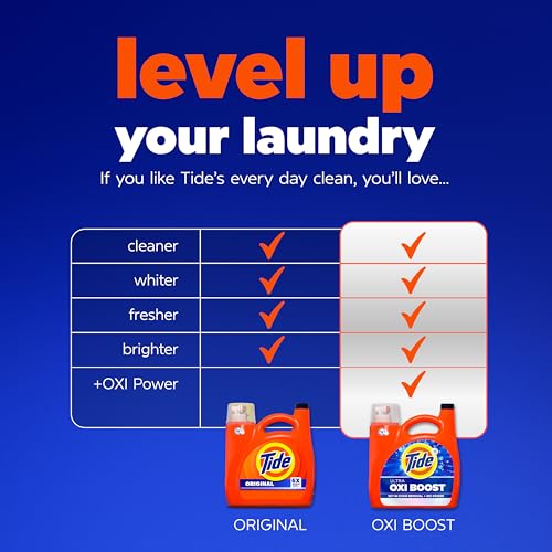 Tide Ultra Oxi Boost Liquid Laundry Detergent, 148 fl oz, 105 Loads, Advanced Stain Remover with Extra Oxi Power - image 9