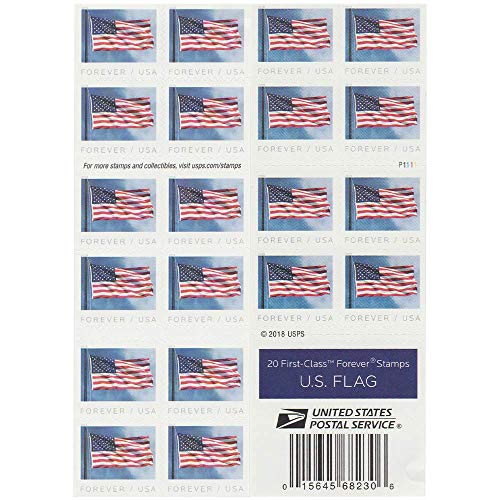 The Forever Stamps Business Envelope Additional 2019 Releases Postage Stamp (1 Booklet - 20 Stamps)