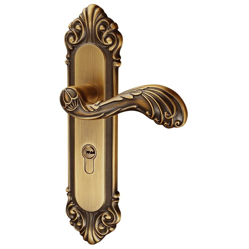Serrure de poignée de porte en alliage renforcé pour finition haut de gamme