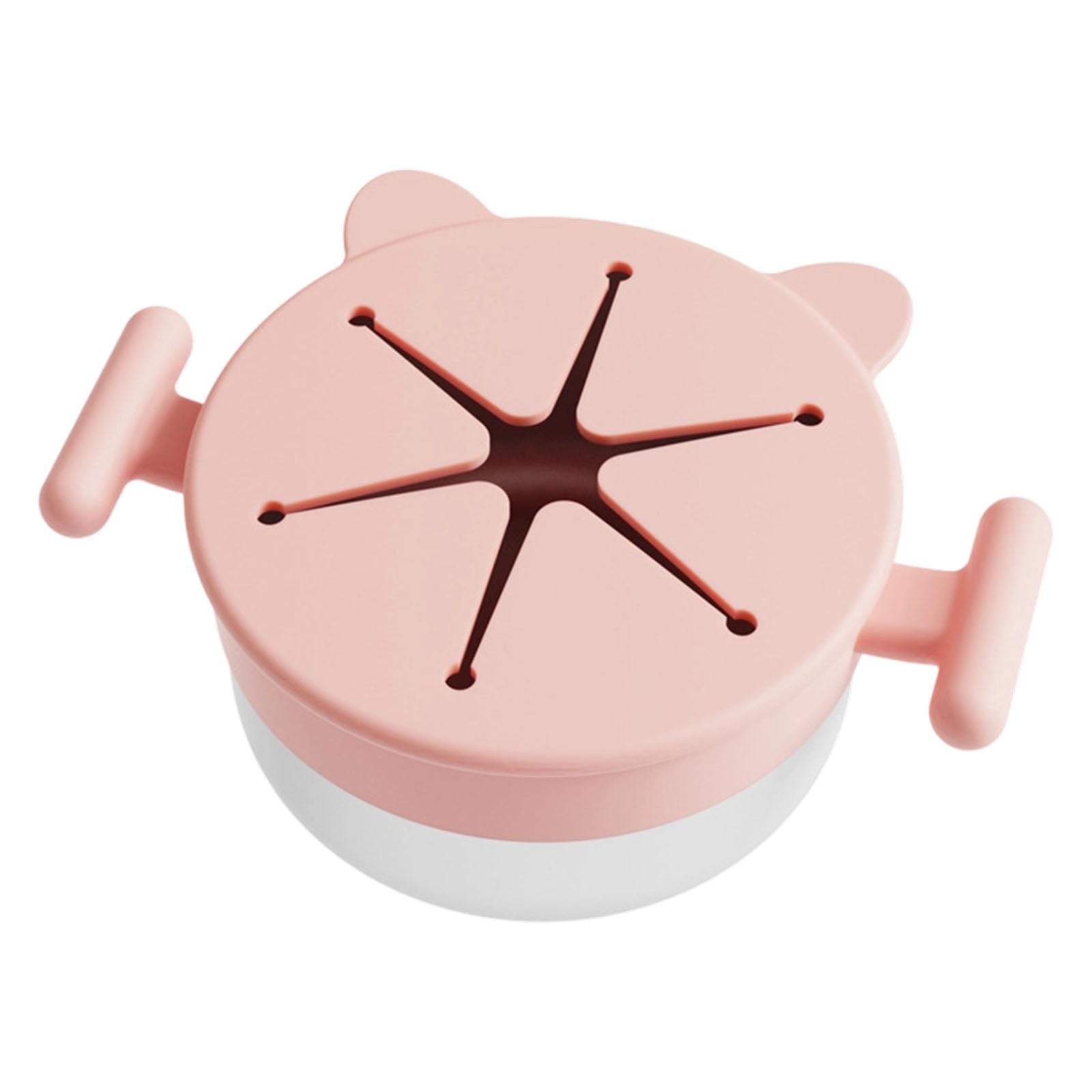 Nucelit Portable Stainless Steel Snacks Cup with Removable Silicone Lid Spill for Travel Use Snacks Container with Silicone Lid