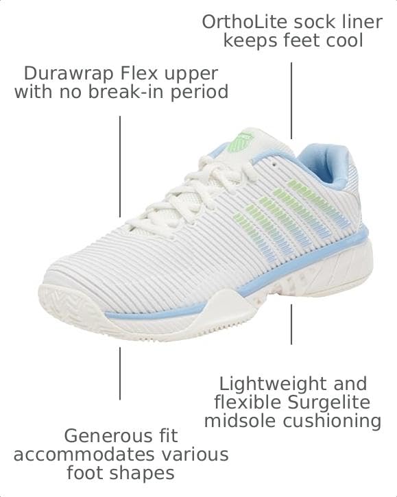 Image of K-Swiss Women's Hypercourt Express 2 HB - Clay Court Tennis Shoe