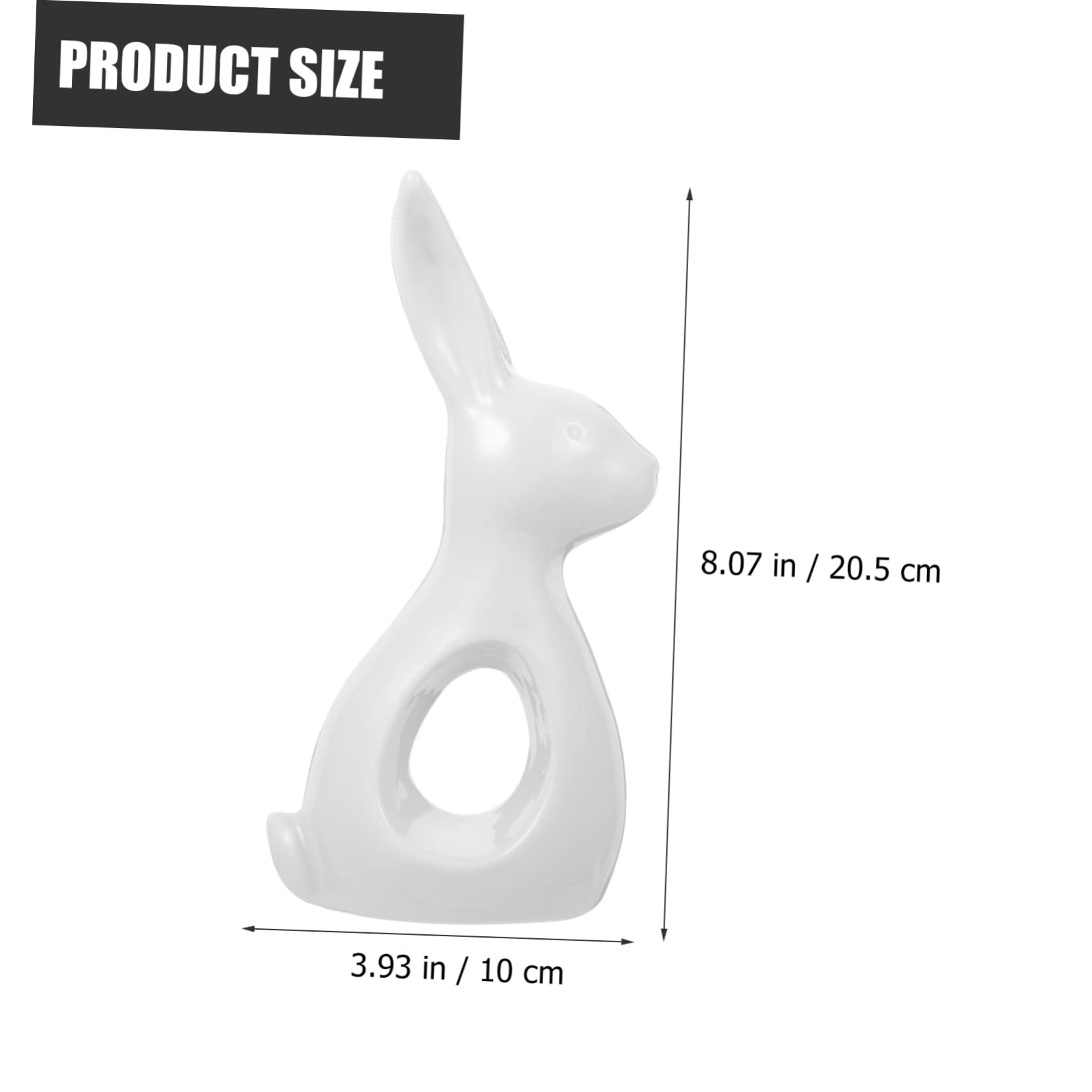 MAGICLULU Coniglio in Ceramica Statuina Di Coniglio Decorazione Da Tavolo Statuine Di Conigli Decorazioni Di Conigli Ornamenti Pasquali