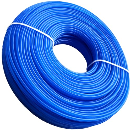 DY.2ten 草刈用 ナイロンコード 直径2.4mm 全長100m 草刈り機 替えコード 耐磨耗性 丸型 メンテナンス簡単 芝刈り機用交換用ロープ 芝草 雑草 ブタクサ ヨモギ 芝刈り縄 ブルー