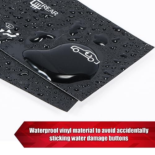 Image of 2 Packs Car AC Button Stickers Fit for 2008-2014 Mercedes Benz W204 C250 C350 E-Class ML GL GLK Air Conditioner Switch Decals