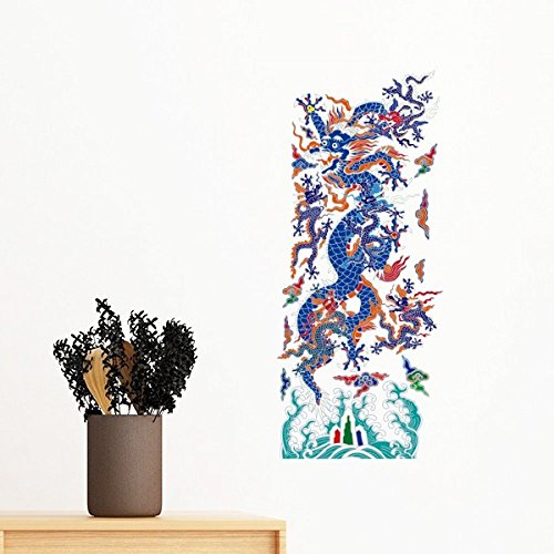 Papier peint dragon chinois amovible pour décorer un mur sans peindre - 2